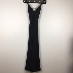 Cache Elegant Black Evening Gown Size 4 EUC